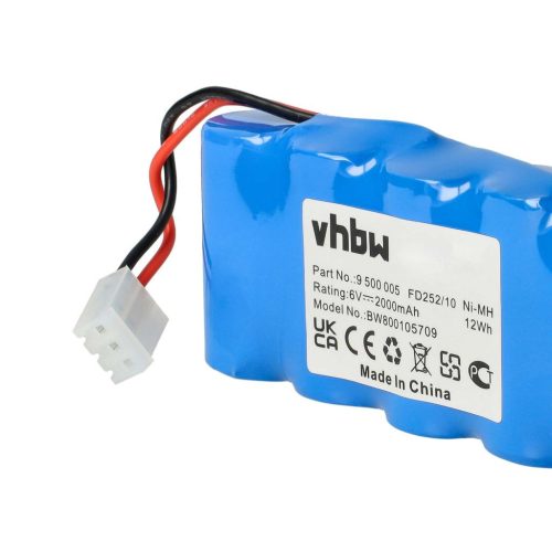 VHBW Electric Hand Tool Battery Bosch Roll-Lift K10, Somfy K8, K12 Gate Openers - 6V, NiMH, 2000mAh
