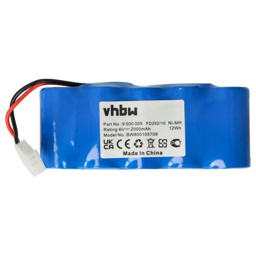 VHBW Electric Hand Tool Battery Bosch Roll-Lift K10, Somfy K8, K12 Gate Openers - 6V, NiMH, 2000mAh