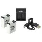 VHBW Charger and Battery for GoPro Hero 3 Black Edition, CHDHN-301, CHDHX-301 - 1180 mAh 3.7 V Li-polymer