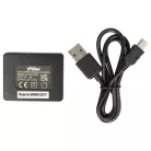 VHBW Charger and Battery for GoPro Hero 3 Black Edition, CHDHN-301, CHDHX-301 - 1180 mAh 3.7 V Li-polymer