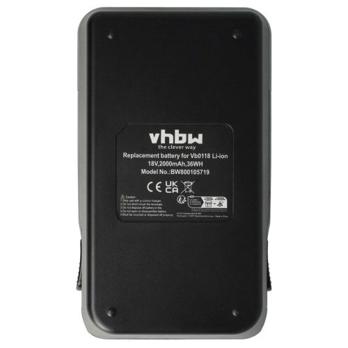 VHBW Electric Power Tool Battery for Senco VB0118 - 2000 mAh, 18 V, Li-Ion