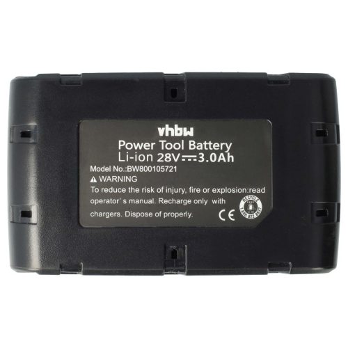 VHBW Electric Power Tool Battery AEG / Milwaukee M28 – 3000 mAh, 28 V, Li-Ion