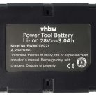 VHBW Electric Power Tool Battery AEG / Milwaukee M28 – 3000 mAh, 28 V, Li-Ion