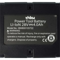   Elektromos kéziszerszámgép akkumulátor AEG / Milwaukee M28  – 4000 mAh, 28 V, Li-Ion