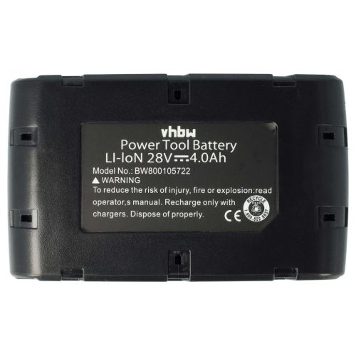 VHBW Electric Power Tool Battery AEG / Milwaukee M28 – 4000 mAh, 28 V, Li-Ion