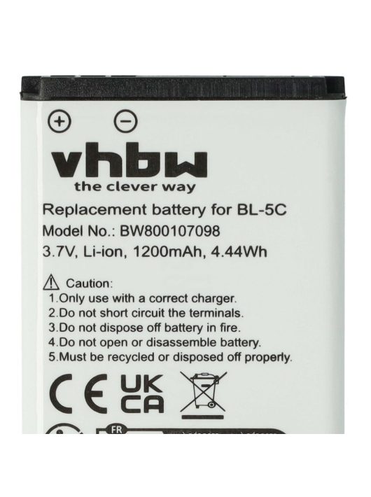 Mobiltelefon akkumulátor MP-S-A1, RCB215, BS-16 telefonokhoz - 1200 mAh 3,7 V Li-Ion - Okostelefon akkumulátor