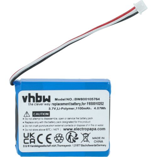 VHBW GPS Akku Maxwell IPC653443 - 1100 mAh 3,7 V Li-Ion