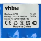 VHBW Gardena AP12 Lawn Mower Battery - 3000mAh 12V NiMH