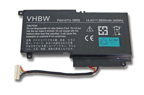 Notebook akkumulátor  Toshiba 7D013201M, 7D227747S, 4ICP9/39/65-1 - 2830 mAh 14,4 V Li-Ion
