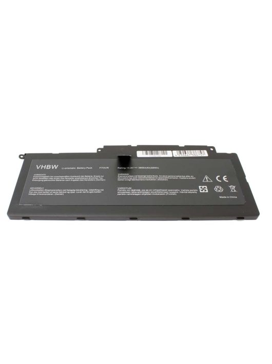 Notebook akkumulátor  Dell 0G4YJM, Y1FGD, JR9TD, F7HVR, G4YJM-hez - 3900 mAh 14,8 V Li-polimer, fekete