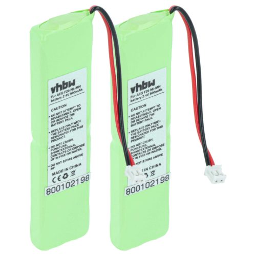 VHBW Festnetztelefon Akku 2SN-3/5F60H-H-JZ1 - 500 mAh 2,4 V NiMH