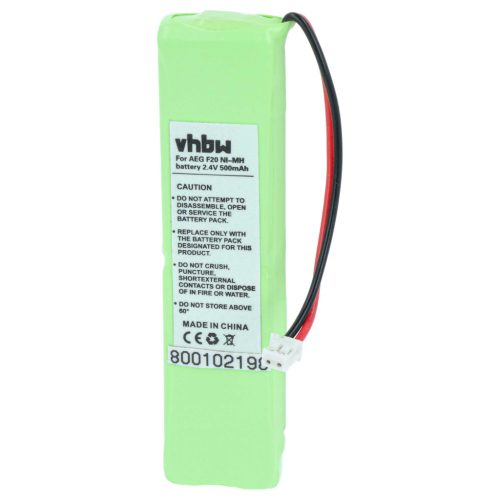 VHBW Festnetztelefon Akku 2SN-3/5F60H-H-JZ1 - 500 mAh 2,4 V NiMH