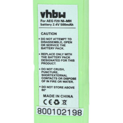 VHBW Festnetztelefon Akku 2SN-3/5F60H-H-JZ1 - 500 mAh 2,4 V NiMH