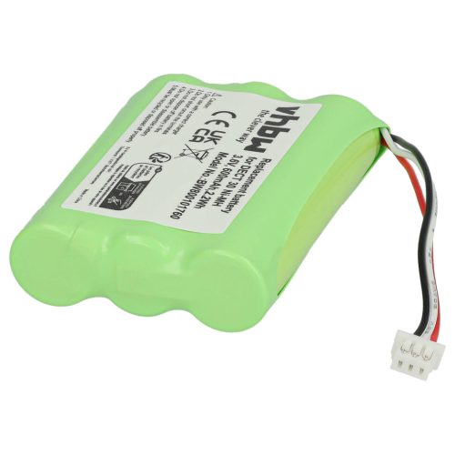 VHBW Vezetékes telefon akkumulátor Agfeo 23NO09TT30, 84743411, AH-AAA600F - 600 mAh 3,6 V NiMH
