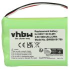 VHBW Vezetékes telefon akkumulátor Agfeo 23NO09TT30, 84743411, AH-AAA600F - 600 mAh 3,6 V NiMH