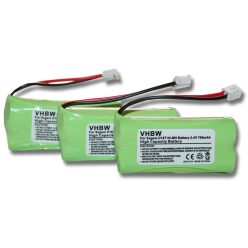   VHBW Vezetékes telefon akkumulátor 2SN-AAA55H-S-JP1 - 700 mAh 2,4 V NiMH