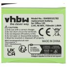 VHBW Battery Ascom 20328196BD, 2010 - 750 mAh 2.4 V NiMH
