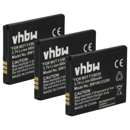 VHBW Wired Phone Battery AVM 312BAT006, 100402, 312BAT016 - 600 mAh 3.7 V Li-Ion