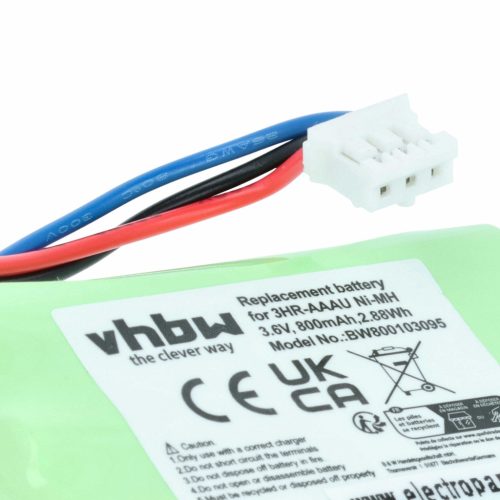 VHBW Vezetékes telefon akkumulátor 3HR-AAAU - 800 mAh 3,6 V NiMH