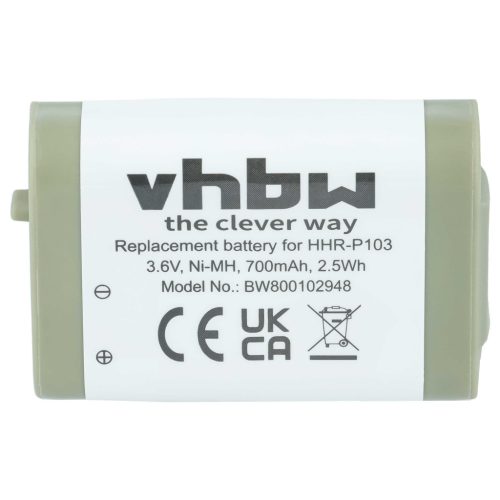VHBW Telefon Akku N4HHGMB00005, N4HHGMB00001 - 700 mAh 3,6 V NiMH