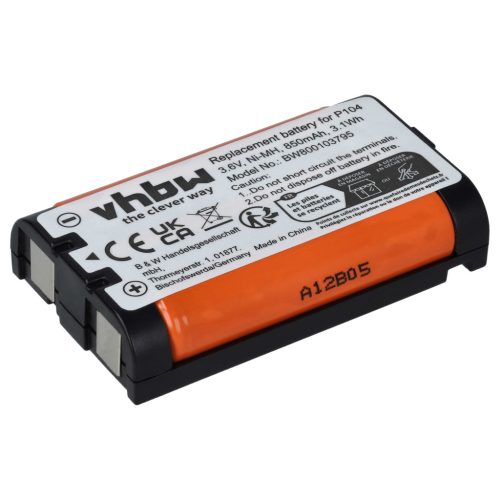 VHBW Wired Phone Battery 23-968, 43-9024, 43-9025, 43-9026 - 850 mAh 3.6 V NiMH