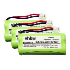   VHBW Vezetékes telefon akkumulátor 60AAAH2BMJ, BC102906, 87C, BT-34H, T377 - 800 mAh 2,4 V NiMH