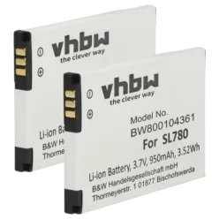   VHBW Battery Siemens S30852-D2152-X1, 4250366817255 - 950 mAh 3.7 V Li-Ion
