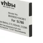 VHBW Battery Siemens S30852-D2152-X1, 4250366817255 - 950 mAh 3.7 V Li-Ion