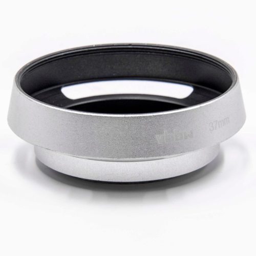 VHBW 37 mm Silver Round Lens Hood for Lens