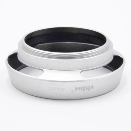 VHBW 43 mm Silver Lens Hood