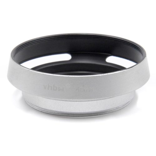 VHBW 49 mm Silver Lens Hood, Round