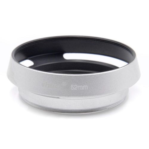 VHBW 52mm Silver Round Lens Sunshade