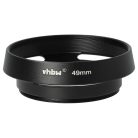 VHBW 49 mm Lens Hood - Black, Round
