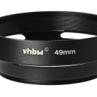 VHBW 49 mm Lens Hood - Black, Round