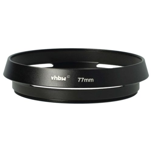 VHBW 77mm Lens Hood - Black, Round