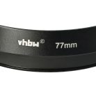VHBW 77mm Lens Hood - Black, Round