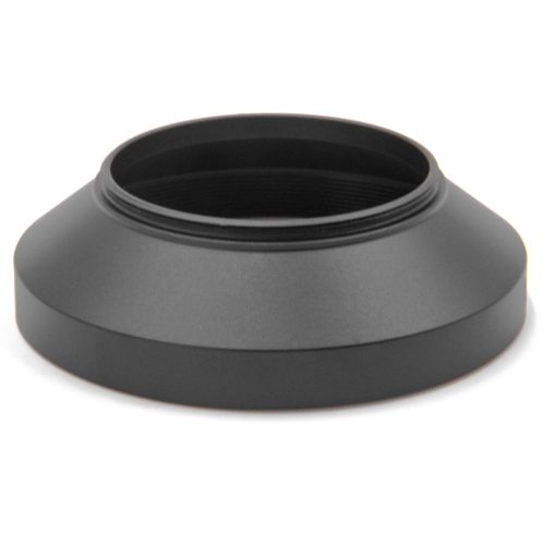 VHBW 49 mm Sunshade, Wide Angle Lens Hood, Black, Round