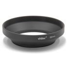 VHBW 62 mm Lens Hood - Wide Angle Lens Shade, Black, Round