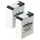 VHBW Video Camera Battery 1ICP7/26/33-2, 601-00724-00ACHDHN-301 - 1180 mAh 3.7 V Li-polymer