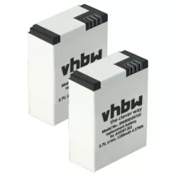   VHBW Video Camera Battery 1ICP7/26/33-2, 601-00724-00ACHDHN-301 - 1180 mAh 3.7 V Li-polymer