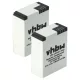 VHBW Videokamera Akku 1ICP7/26/33-2, 601-00724-00ACHDHN-301 - 1180 mAh 3,7 V Li-Polymer