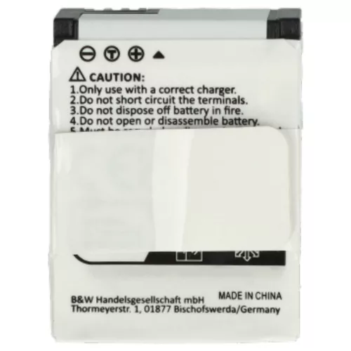 VHBW Video Camera Battery 1ICP7/26/33-2, 601-00724-00ACHDHN-301 - 1180 mAh 3.7 V Li-polymer