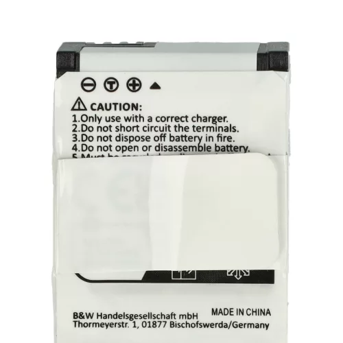 VHBW Video Camera Battery 1ICP7/26/33-2, 601-00724-00ACHDHN-301 - 1180 mAh 3.7 V Li-polymer