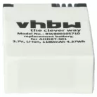 VHBW Videokamera Akku 1ICP7/26/33-2, 601-00724-00ACHDHN-301 - 1180 mAh 3,7 V Li-Polymer