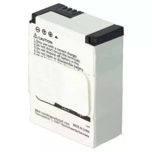 VHBW Videokamera Akku 1ICP7/26/33-2, 601-00724-00ACHDHN-301 - 1180 mAh 3,7 V Li-Polymer