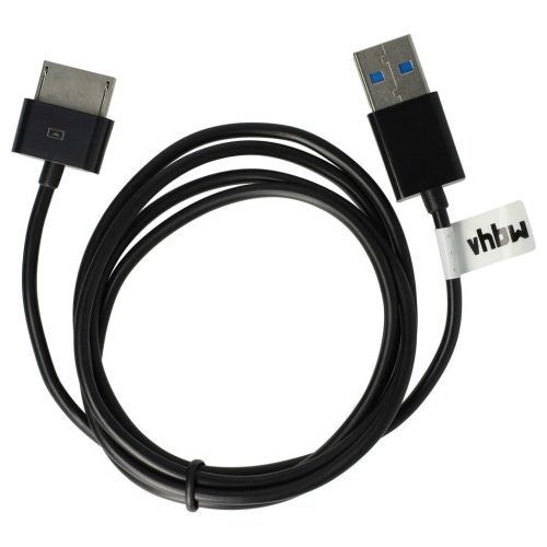 VHBW 1x USB adatkábel táblagép - 2 1-ben Töltőkábel normál - típusú USB táblagéphez 100 cm fekete