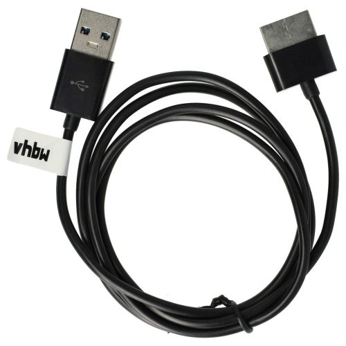 VHBW 1x USB Datenkabel Tablet - 2 in 1 Ladekabel für normale USB Tablets 100 cm schwarz
