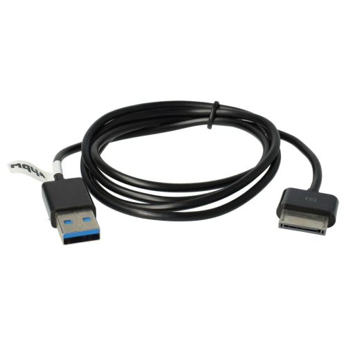 VHBW 1x USB Datenkabel Tablet - 2 in 1 Ladekabel für normale USB Tablets 100 cm schwarz