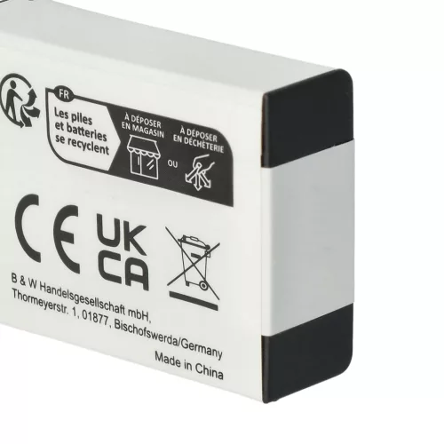 VHBW Video Camera Battery Aiptek CB170, CB-170, 084-07042L-062 - 1300 mAh 3.7 V Li-Ion