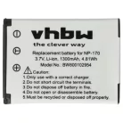 VHBW Akku für Aiptek 084-07042L-062 - 1300 mAh 3,7 V Li-Ion